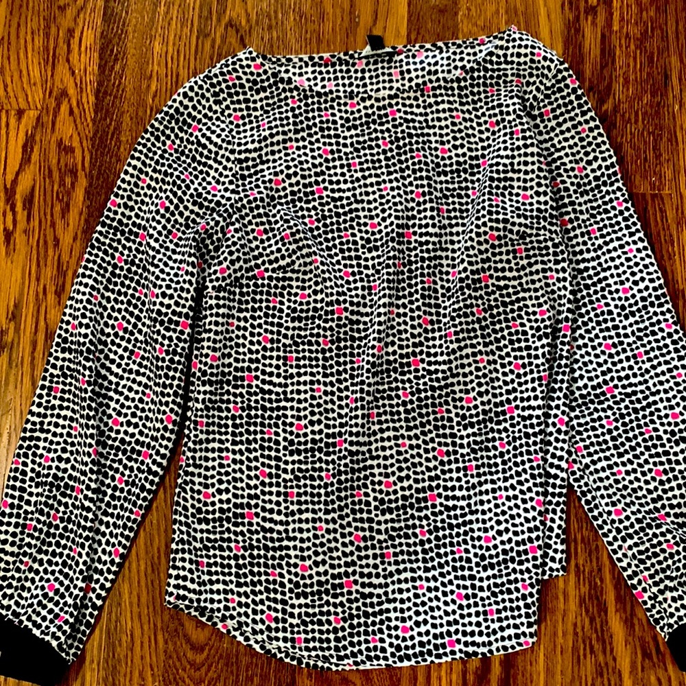 Ann Taylor Spotted Blouse - Size XSP